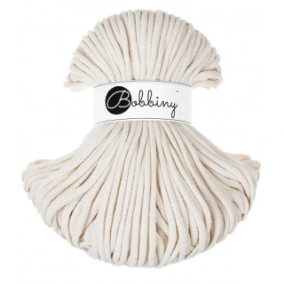 Bobbiny Classic 4 mm Natural – bavlnená šnúra 100 m na macramé a háčkovanie