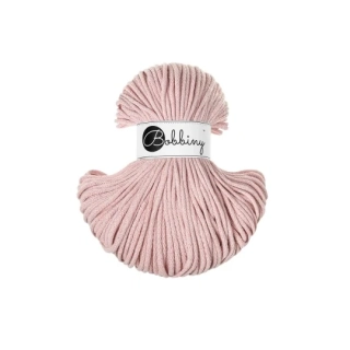 Bobbiny Classic 4 mm Pastel Pink – bavlnená šnúra 100 m na macramé a háčkovanie