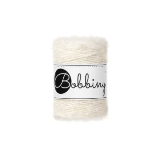 Bobbiny Bouclé 1,5 mm - šnúra s alpakou 100 m Natural